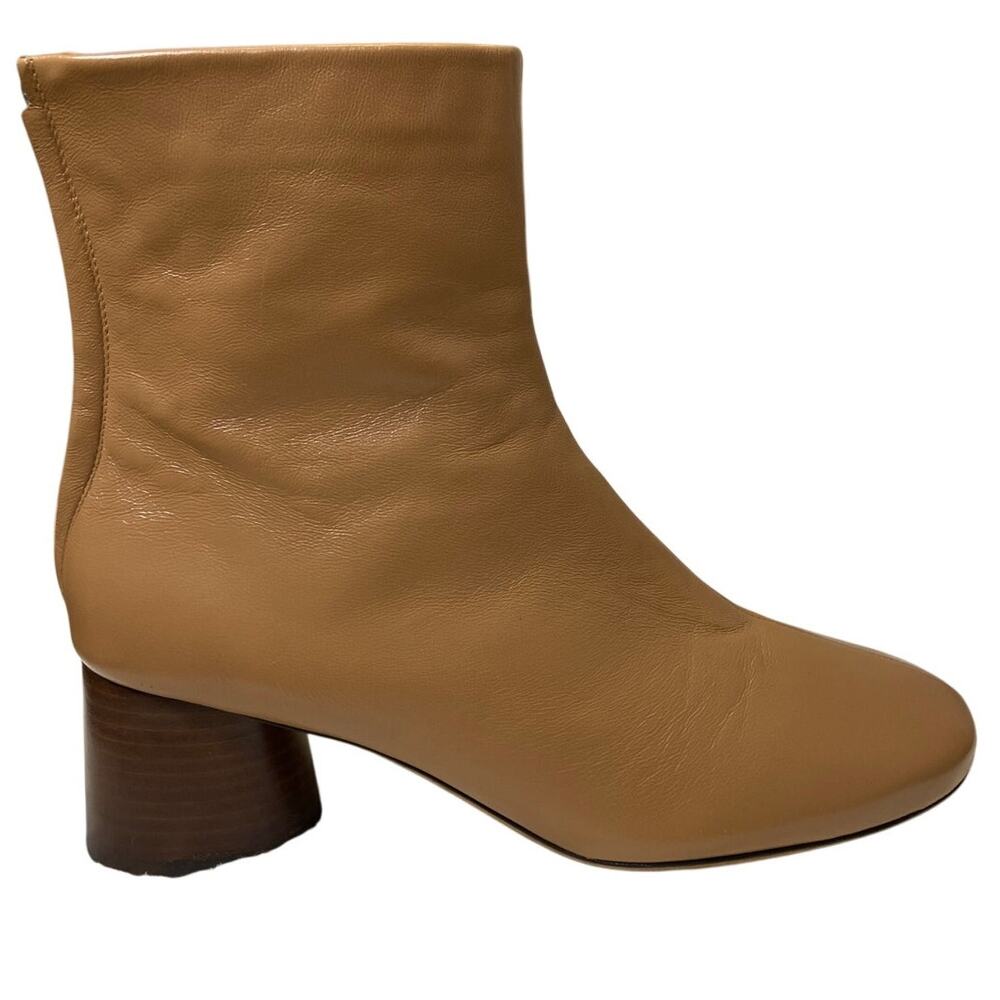 Mansur Gavriel Glove Lambskin Leather Ankle Boots Block Heel Statement Sz 40/10 - Picture 6 of 12